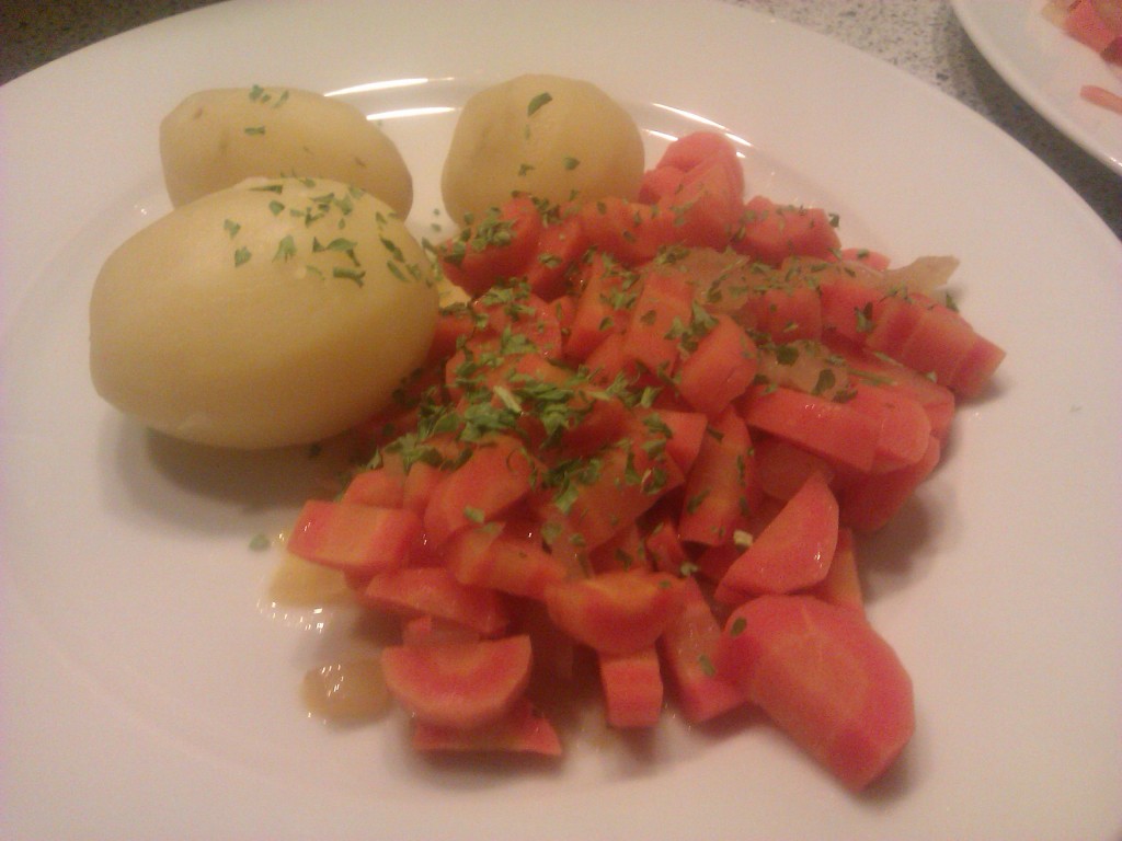 sweet carrots with potatoes