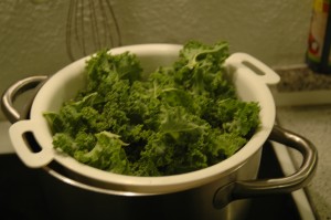 blanch green cabbage