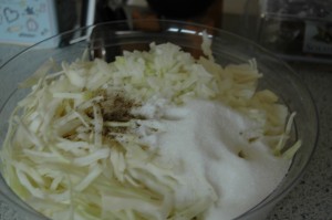 White Cabbage with Onions and Spices