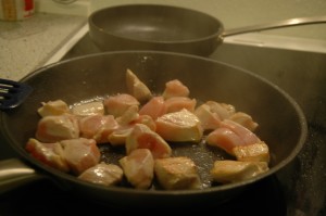 Fried Chicken in Pan