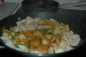 Spicing with Spring Onion and Turmeric