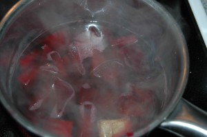 Beet Root in Red Whine with Stock