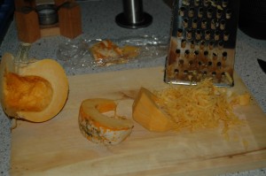 Pumpkin - peeled and grated Pumpkin - peeled and grated
