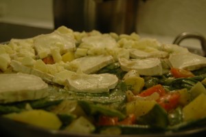 Goat Cheese and Mozzarella Gratin Goat Cheese and Mozzarella Gratin