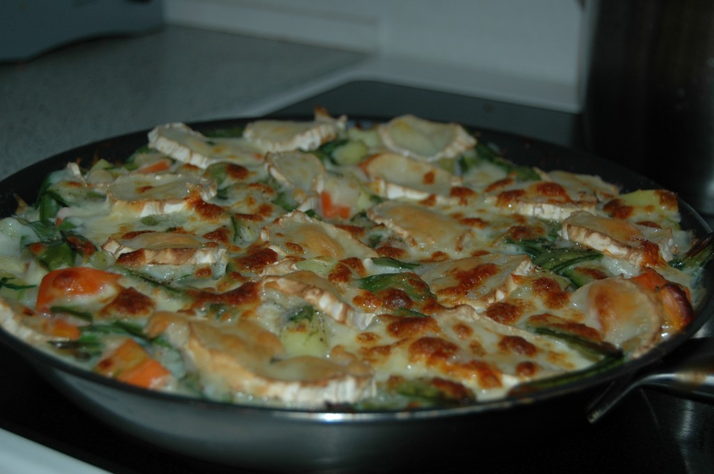 Gratinated Vegetables in Winter Purslane Béchamel Gratinated Vegetables in Winter Purslane Béchamel