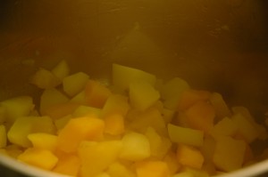 Steamed Potatoe Pieces