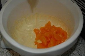Light and Fluffy Butter with Sugar, Eggs and Tangerine