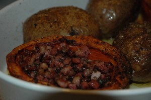 Bacon Filled Pumpkin