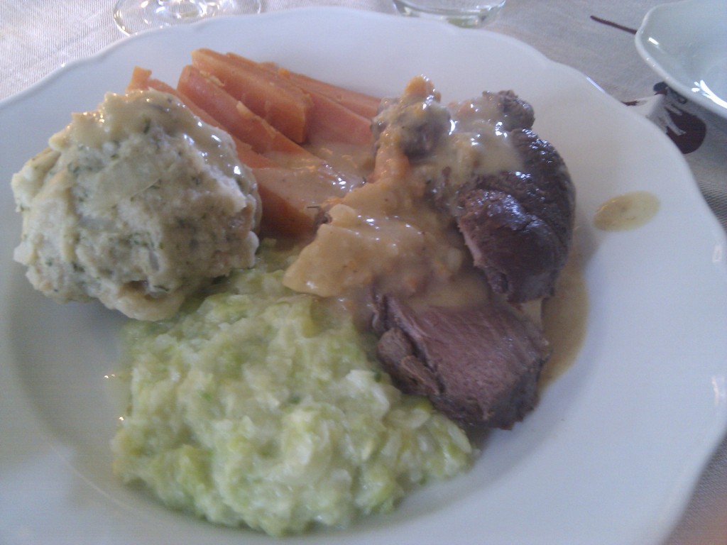 Baconed Deer with Carrots