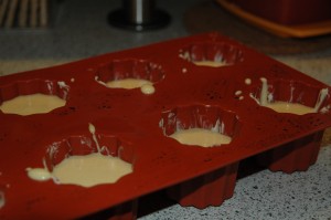 Orange Dough in Baking Form