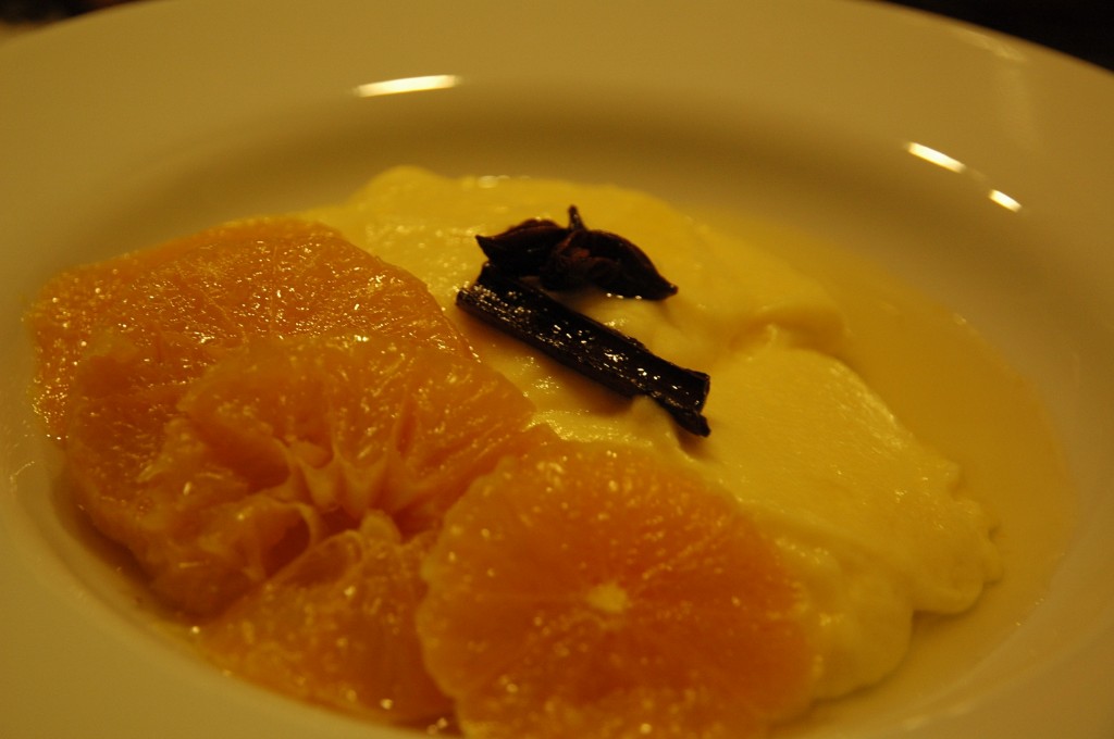 Spiced Tangerine with Pudding
