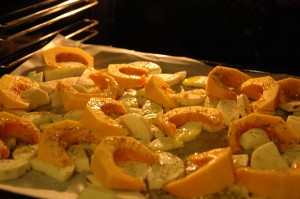 Pumpkin and Parsley Root with Thyme and Olive Oil