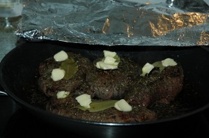 Meat with Bay Leaf, Thyme and Butter