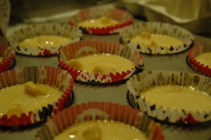 Unbaked Steamed Apple Muffins