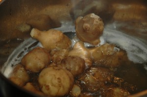 Topinambour in Water