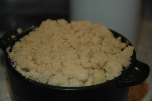 Unbaked Apple Crumble