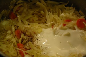 Cabbage with Carrots and Yoghurt
