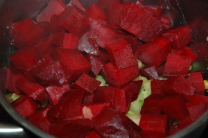 Lentils and Beet Root