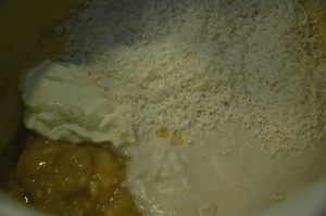 Coconut Milk, Coconut, Creme Fraiche and Banana