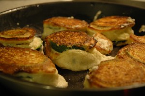 Mozzarella Stuffed Zucchini in Beer Dough