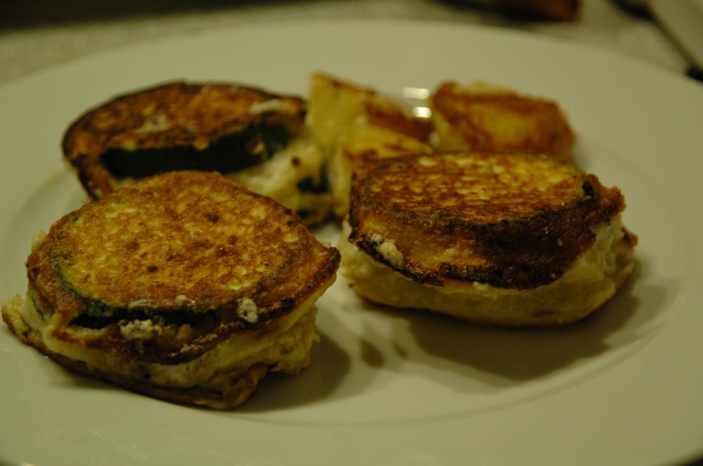 Mozzarella Stuffed Egg Plant in Bear Dough
