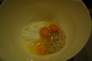 Sour Cream, Oatmeal and Eggs