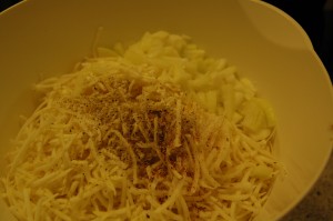 Grated Parsnips