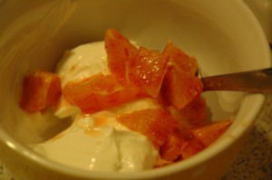 Crème Fraîche with Oranges