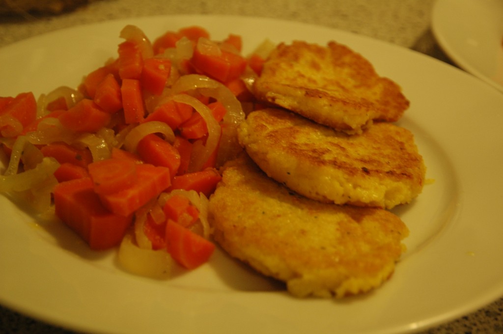 Fried Polenta with Carrots