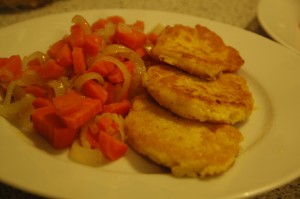 Fried Polenta with Carrots