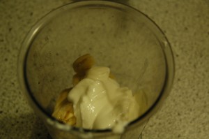 Banana with Yoghurt