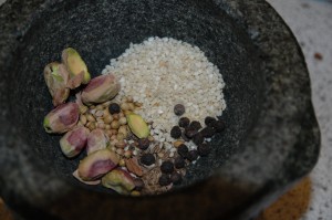 Pistachios, Sesame and Spices
