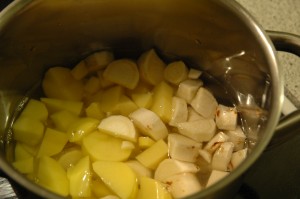 Parsley Root and Potatoes