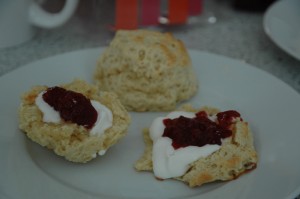 White Chocolate Marzipan Scones