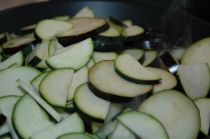 Courgette and Eggplant