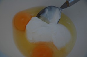 Egg with crème fraîche