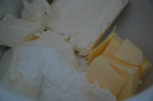 Cream Cheese, Butter and Icing Sugar