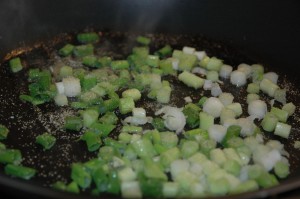 Spring Onions with Garlic