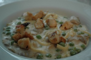 Pea Mushroom Ragout