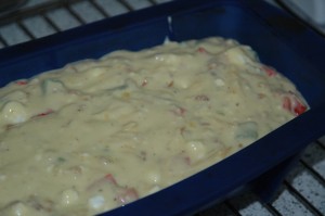 Capsicum Feta Cheese Cake