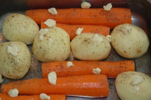 Vegetables with Butter, Salt and Pepper
