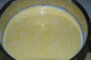 Milk with Polenta