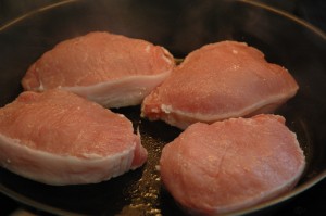 Chops in Pan