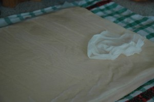 Turned Over Sponge Dough