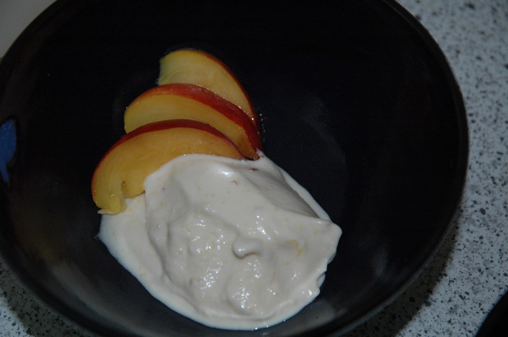 Nectarine Ice Cream