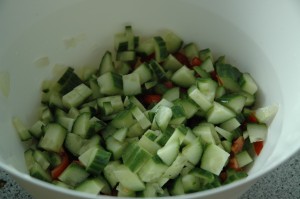 Dieced Cucumber