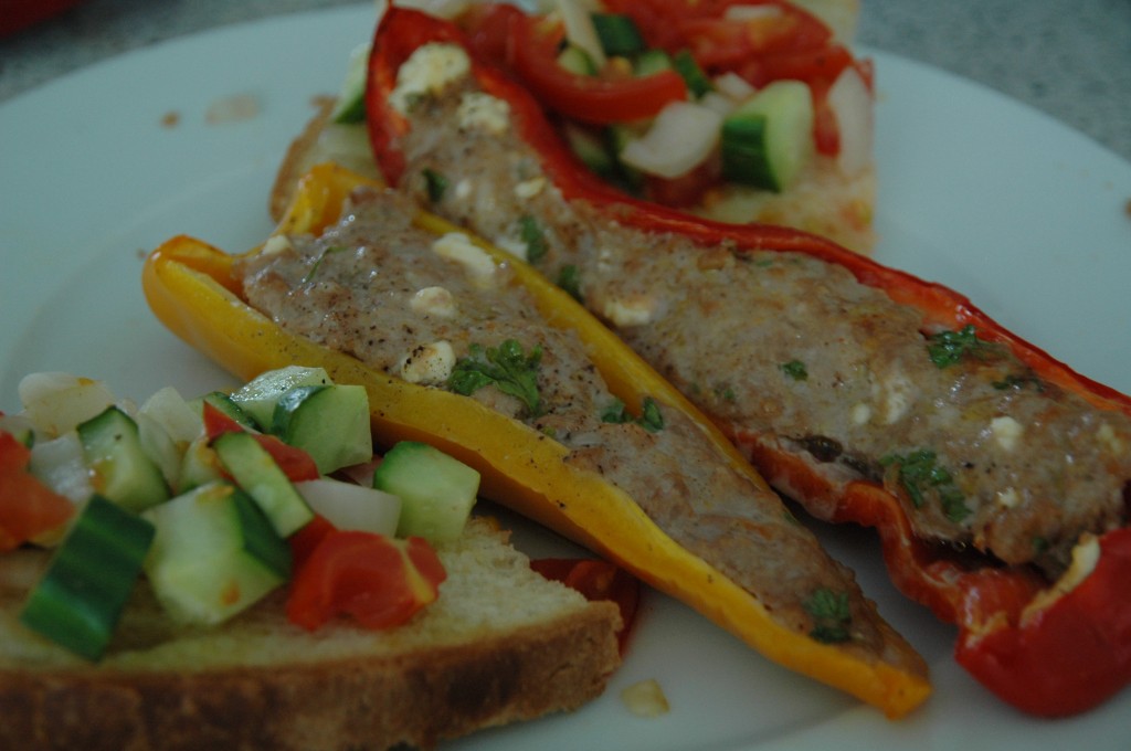 Stuffed Peppers with Bruschetta