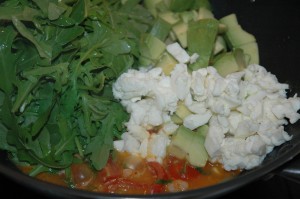 Rucola, Avocado and Mozzarella