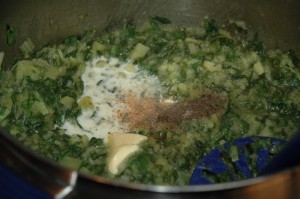 Turnip Greens Potato Mash