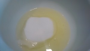 egg white and sugar